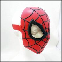 ●MARVEL マーベル Spider-man スパイダーマン お面 マスク コスプレ パーティー 仮面 USED●G2129_画像2