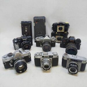 ◆RICOH XR-S SIGLEX TLS/PETRI V6/MINOLTA α7000/KodaK BROWNIE Cresta 127/蛇腹カメラ他 フィルムカメラ 合計10台 ジャンク◆Ｒ2242