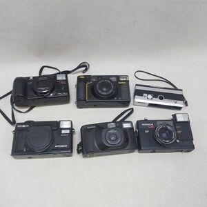 ◆コンパクトフィルムカメラ 6台セット Konicaコニカ MINOLTAミノルタ AF2-MD/KZ-600/C35/MR.70/MAC-TELE/FUJICA200 ジャンク◆R2215