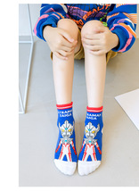 ウルトラマンソックス5足セット 人気 純綿で作られており柔らかく快適で通気性キッズ 靴下スポーツ通気スニーカー_画像3