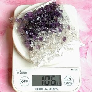 【アメジスト・水晶】さざれ石 100ｇ 天然石 パワーストーン