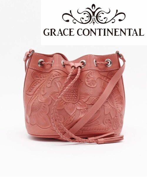 【GRACE CONTINENT】Carving Tribes 巾着ポシェット