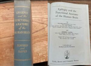 1954年 初版 ワイルダー・ペンフィールド＆ジャスパー 【てんかんと人間の脳の機能解剖学】洋書 医学書 てんかん ホムンクルス