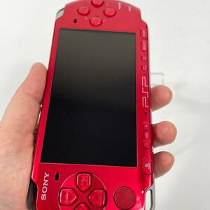 ★美品★Sony PSP-3000 ラディアントレッドプレイステーションポータブル radiant red 動作品 管10682