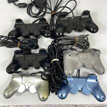 PS2 PlayStation2 コントローラーまとめて20個　クリアレッドブラッククリアブルーオーシャンブルーアクアブループレステ２_画像4