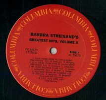 A00588501/LP/Barbra Streisand「Barbra Streisands Greatest Hits - Volume 2」_画像3