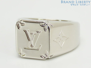  beautiful goods Louis Vuitton sig net ring monogram M ring silver M62487
