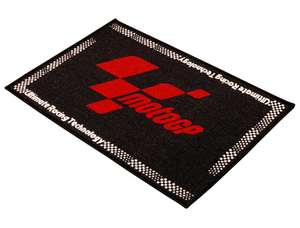 MotoGP Design DoorMat Balck/Red, dimesions/90cmx60cm/ガレージマット/フロアマット/全国一律送料無料