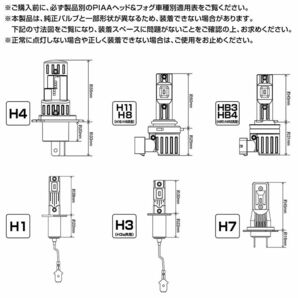 PIAA ヘッドライト用・フォグライト用 LEDバルブ H4 6600Ｋ 蒼白光 車検対応品 3年保証 LEH210の画像3