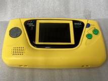 ■SEGA■カラー液晶搭載携帯ゲーム機■GAME GEAR HGG-3210/YELLOW■中古/難有■　★即決★_画像1