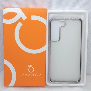 【60302】Galaxy　S22　clear　case　TPU　SILVER　スマホケース