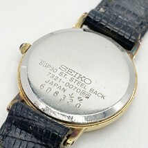 【61607】セイコー　SEIKO　レディース腕時計　7321-0070　SS　革　QZ_画像4