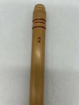KY0326 和楽器 篠笛 横笛 尺八 在銘 袋付 雅楽 楽器 琴古流 蘭情 _画像4