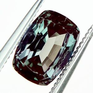 ◆極上美品◆京セラ社◆再結晶◆クレサンベール◆合成 アレキサンドライトルース◆1.111ct◆縦6.8mm×横4.6mm 厚み3.7mm◆