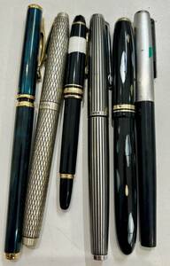 万年筆 SAILOR PILOT MONTBLANC SHEAFFER など　ペン先14K 18k など※画像ご確認お願い致します 刻印有り まとめ6本　1円スタート