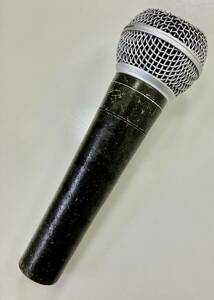 1円~SHURE シェアー SM58 ダイナミックマイク DYNAMIC 音出し確認OK シール剥がれ 中古品