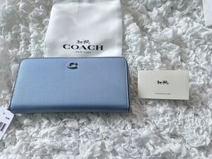 65 新品未使用　COACH コーチ 長財布 ラウンドファスナー アウトレット CJ884