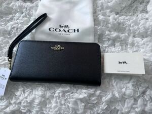 83 新品未使用 COACH コーチ 長財布 ジップ ラウンドファスナー アウトレット C3441