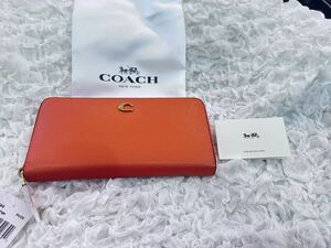 110 新品未使用 COACH コーチ 長財布 ラウンドファスナー アウトレット CC489