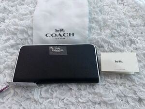 164 新品未使用 COACH コーチ 長財布 ラウンドファスナー アウトレット F12585