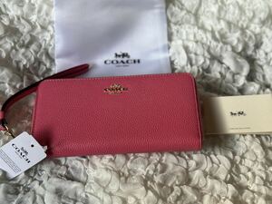 170 新品未使用 COACH コーチ 長財布 ラウンドファスナー アウトレット C4451