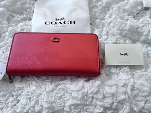 92 新品未使用 COACH コーチ 長財布 ラウンドファスナー アウトレット CJ884