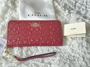 199 新品未使用 COACH コーチ 長財布 ラウンドファスナー アウトレット C7360