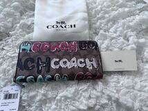 243 新品未使用 COACH コーチ 長財布 ラウンドファスナー アウトレット CM169_画像1