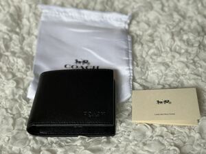 24 新品未使用 COACH コーチ 二つ折り財布 ミニ財布 カードケース アウトレット F59112