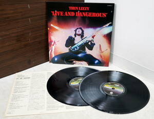 ▲(R603-E57)LP レコード THIN LIZZY シン・リジィ LIVE AND DANGEROUS 2枚組 BT-5355~6