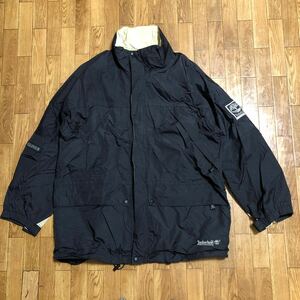 90s Timberland nylon mountain jacket lip Stop 5 pocket black M size Timberland Zip up Active Comfort
