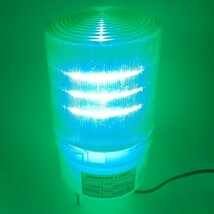 100V LED 回転灯 緑 グリーン 小型 防滴 パトランプ 店舗 看板 サイン灯 ネオンサイン 案内灯 高所作業 道路誘導 工事_画像2