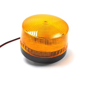 1円~ LED 点滅灯 AC100V 黄 イエロー パトランプ 警告灯 非常灯 ランプ ストロボ 防犯灯 工事灯 4s