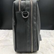 美品/2室 PELLE MORBIDA ペッレモルビダ メンズ キャピターノ ビジネスバッグ ブリーフケース ショルダー 2way レザー A4PC 大容量 グレー_画像5