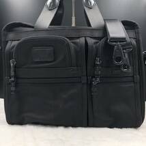 TUMI トゥミ ビジネスバッグ ブリーフケース ショルダー 2way ALPHA アルファ エクスパンダブル オーガナイザー バリスティックナイロン 黒_画像2