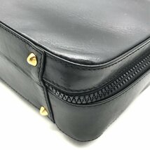 CELINE セリーヌ 2WAY レザー ハンド ブリーフ ビジネス ショルダー バッグ ブラック a2450_画像5