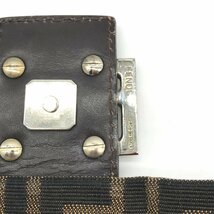 FENDI フェンディ ズッカ マンマバケット ブラウン ワンショルダー バッグ 良品 k518_画像9