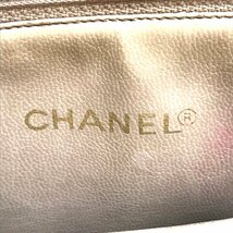 CHANEL シャネル ココマーク ターンロック キャビアスキン チェーン トート バッグ ブラウン m10652_画像8