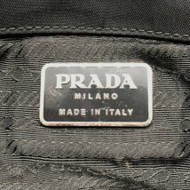 １円 PRADA プラダ ナイロン ロゴプレート テスート ミニ メッセンジャー ショルダー バッグ ブラック a2402_画像10