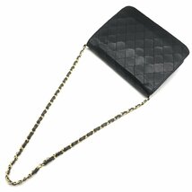 CHANEL シャネル マトラッセ プッシュロック チェーン ショルダー バッグ ブラック a2743_画像2