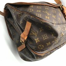 LOUISVUITTON ルイヴィトン モノグラム ソミュール ショルダー バッグ PVC レザー ブラウン k1418_画像4