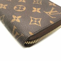 良品 LOUISVUITTON ルイヴィトン モノグラム ジッピー ウォレット 長財布 ラウンド ブラウン a2497_画像5