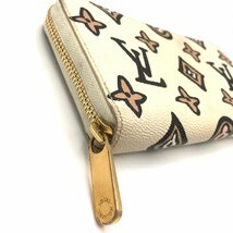 美品 LOUISVUITTON ルイヴィトン モノグラム ワイルド アット ハート ジッピー ウォレット 長 財布 ベージュ アニマル a2315_画像4