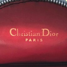 1円 良品 Christian Dior ディオール CDロゴ ヴィンテージ レザー ミニミニ チェーン ショルダー バッグ ブラック a2951_画像8