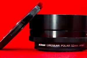 ニコン純正 HN-12 CPLフィルター 52mm フロントキャップ付き