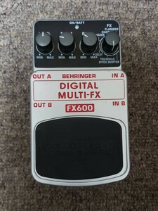 BEHRINGER ベリンガー エフェクター DIGITAL MULTI-FX FX600 動作確認済み デジタル ステレオ マルチ エフェクター