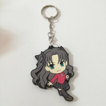 Fate Stay night ストラップ(キャラクター)　遠坂凛 ラバーストラップ ラバーキーホルダー_画像1