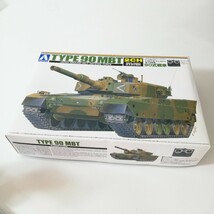 AOSHIMA アオシマ 1/48 リモコン AFVシリーズ No.1 陸上自衛隊 90式戦車 プラモデル 未組立品 現状品 戦車 _画像1