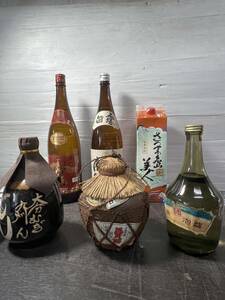 焼酎 泡盛まとめ売り ◆1676v◆ 赤霧島 白露 さつま島美人 菊之露 錦泡盛 大分むぎ もん 現状品 長期保管品 写真参照 