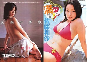 切抜(A4・B5)◆1060◆佐藤江梨子6p/佐藤和沙17p 合計23ページ